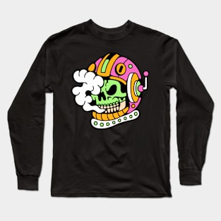 Skull astronaut space Long Sleeve T-Shirt